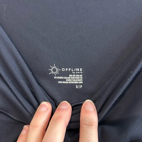 Aerie OFFLINE Crossover Dark Blue Leggings long Inseam - Picture 3 of 3